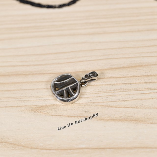 Chrome Hearts專櫃皮具包包純銀字母項鏈 克羅心925純銀字母P吊墜 gj1077